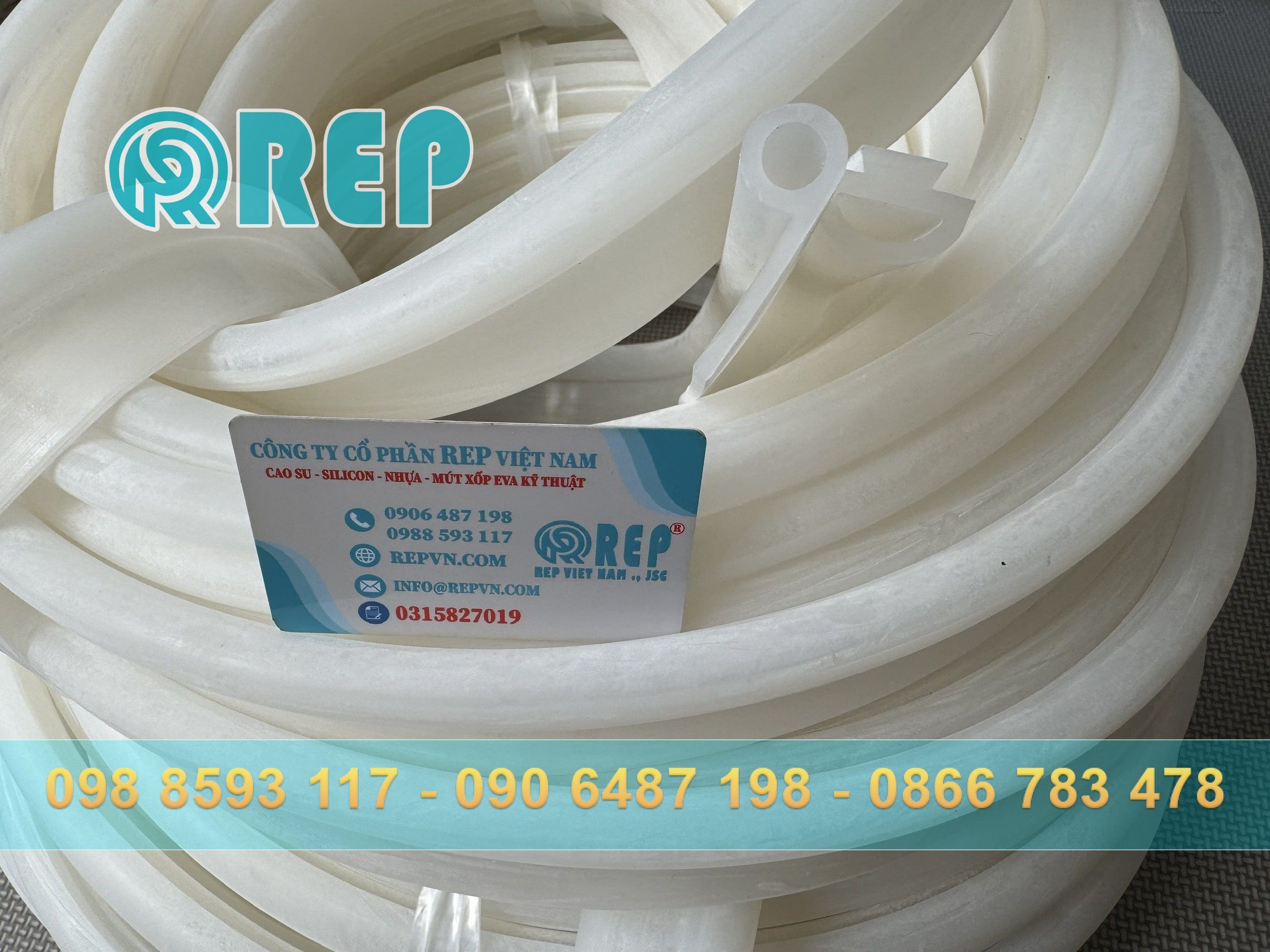 Các loại gioăng silicon chữ P, T, U, D được gia công theo yêu cầu, ảnh tổng thể