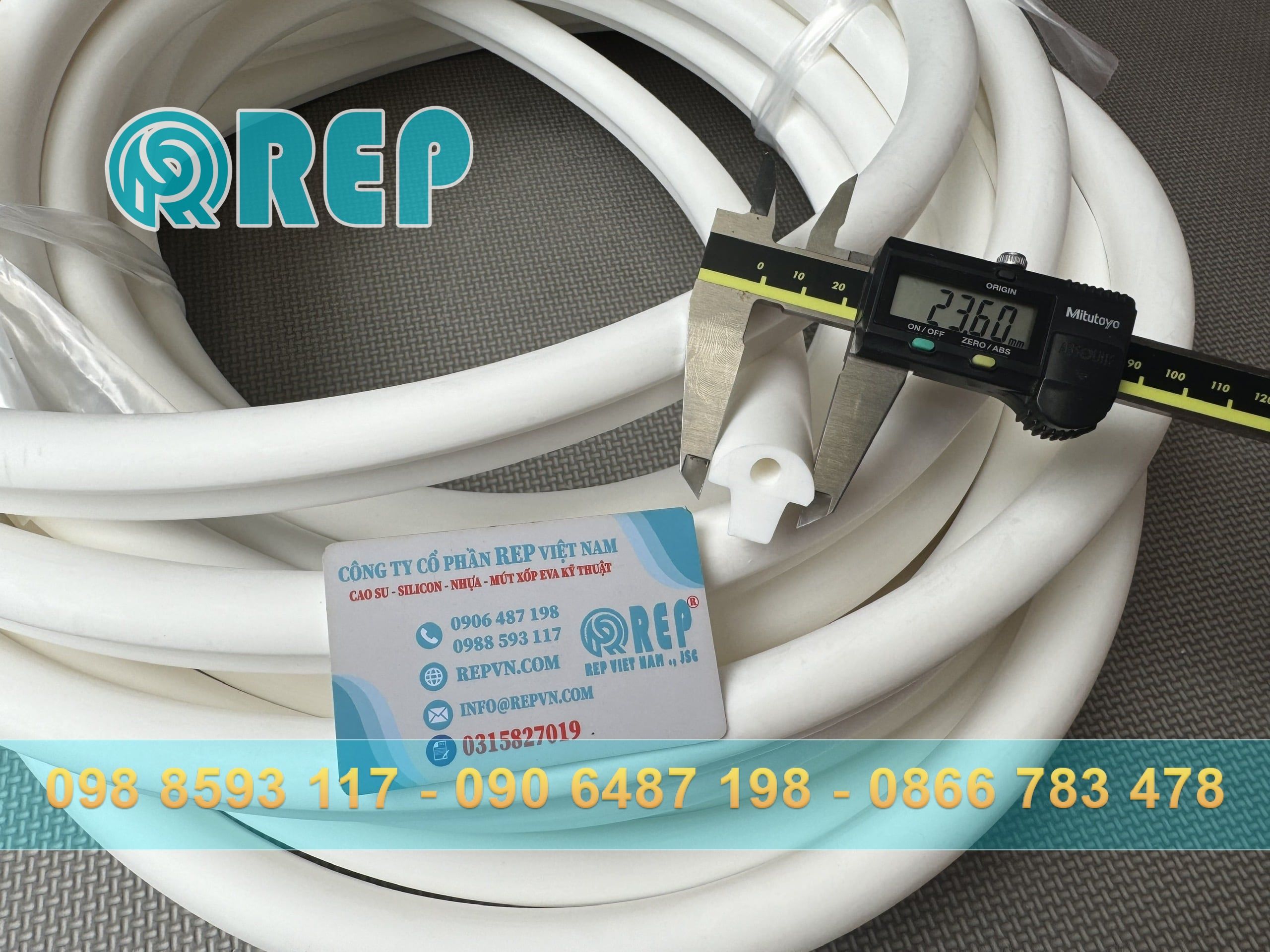 Mặt cắt gioăng silicon chữ t