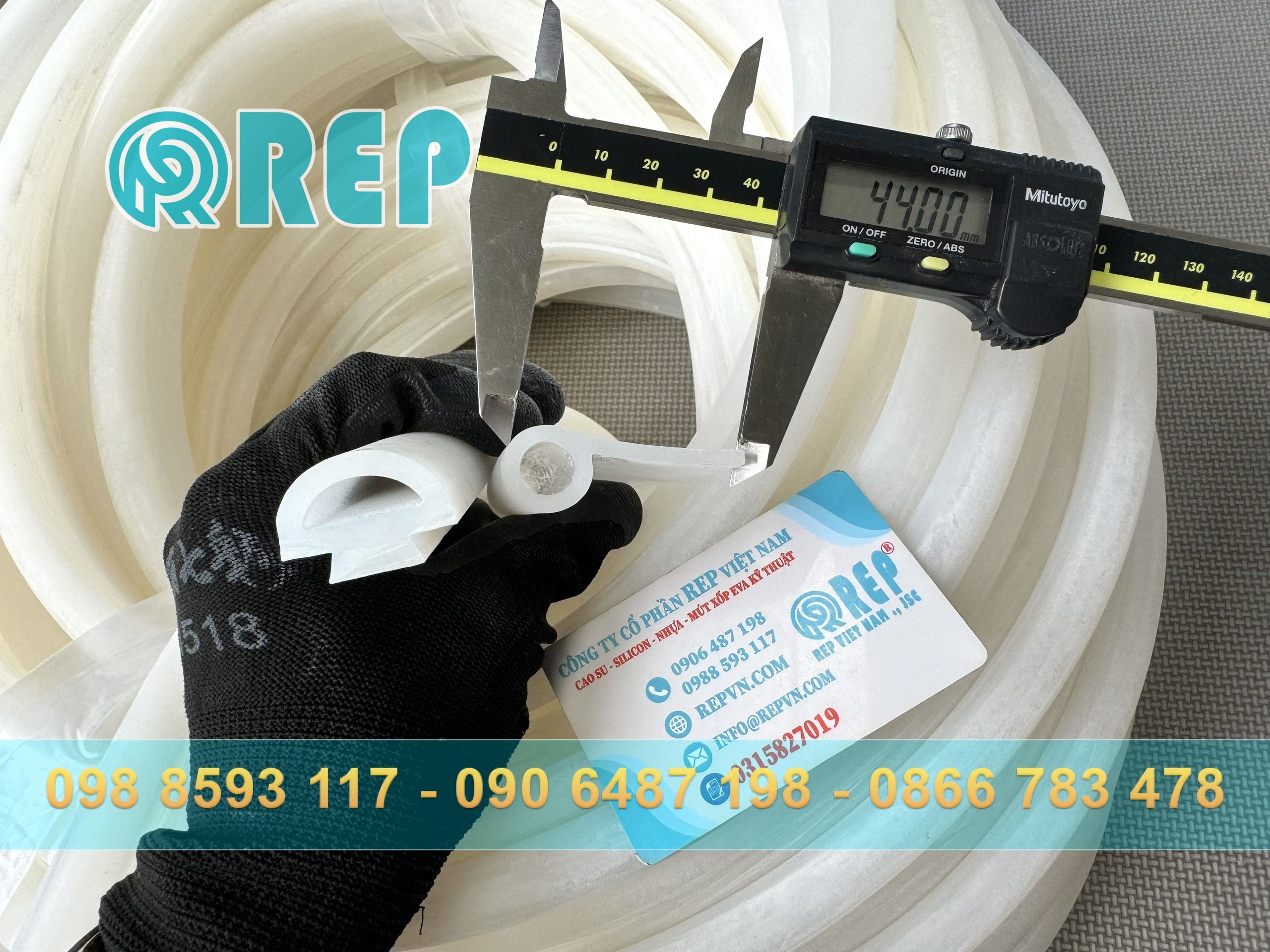 Gioăng silicon chữ P làm kín cửa kính