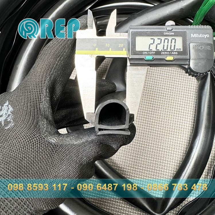 ron cao su silicon chu E chiu nhiet 22x22x2