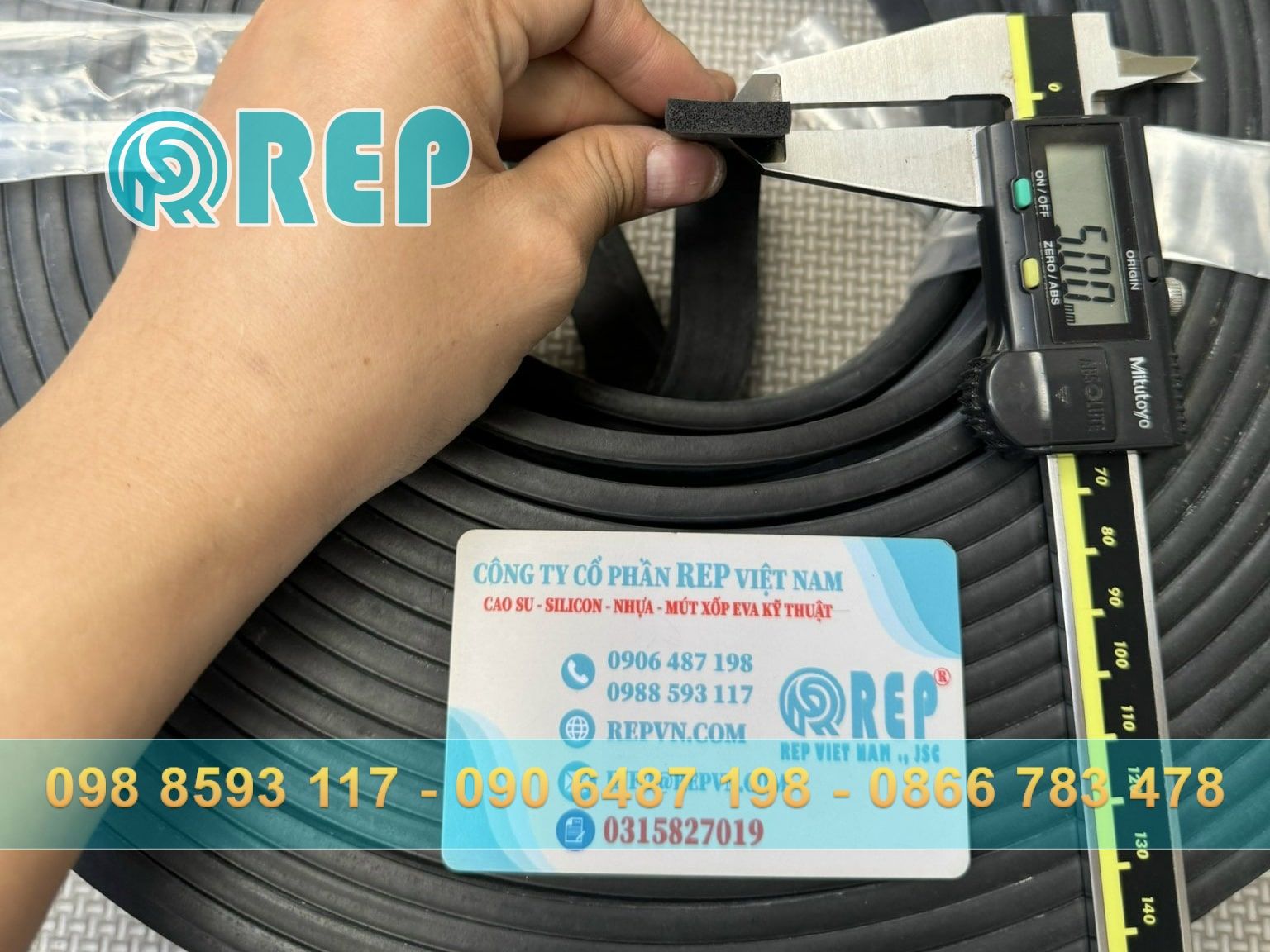 Ron cao su xốp 5x20mm cắt ngang
