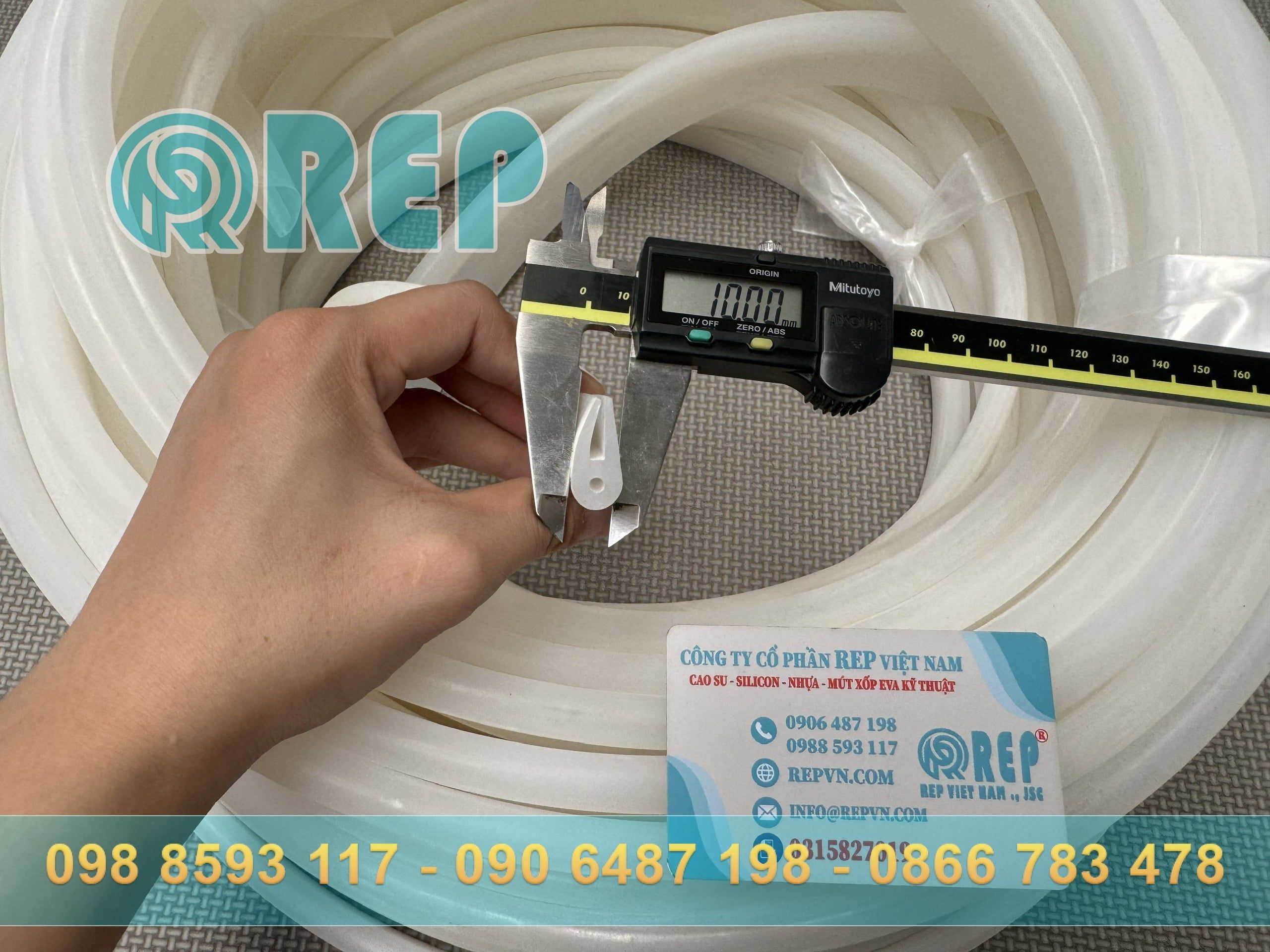 ron silicon trang khe 3mm