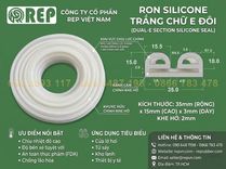 Ron silicon chữ E đôi chịu nhiệt 220°C cho tủ sấy & lò hấp công nghiệp