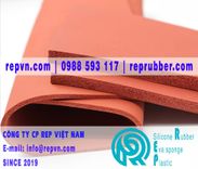 Silicone xốp chịu nhiệt màu đỏ dạng tấm