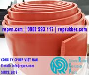 Silicone xốp màu đỏ chịu nhiệt dạng cuộn