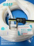 Ron silicon trắng chữ nhật 28.2x11, gân sọc