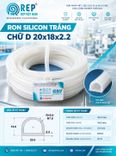 Gioăng silicon trắng chữ D 20x18x2.2