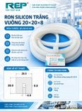 Gioăng silicon vuông kích thước 20x20x8