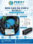 Gioăng cao su định hình chữ U 9x18x2.1