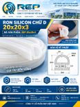 Gioăng silicon chữ D 20x20x3