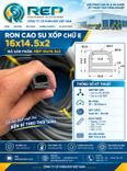 Gioăng cao su xốp chữ E 16x14.5x2