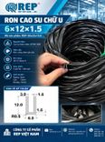 Gioăng cao su chữ U 6x12x1.5, khe 3mm