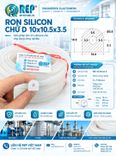 Gioăng silicon chữ D 10x10.5x3.5