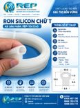 Gioăng silicon trắng chữ T 13x10x6