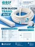 Gioăng silicon trắng chữ nhật 10x15