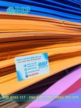 Mút EVA màu cam, xanh dương dày 1mm, 2mm, 3mm; nhẹ, đàn hồi tốt, dễ cắt dán, dùng lót – cách nhiệt – chống trầy