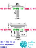 Ron cao su EPDM chữ T 25x18x5