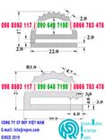 Ron silicon trắng chữ E 17x22x2